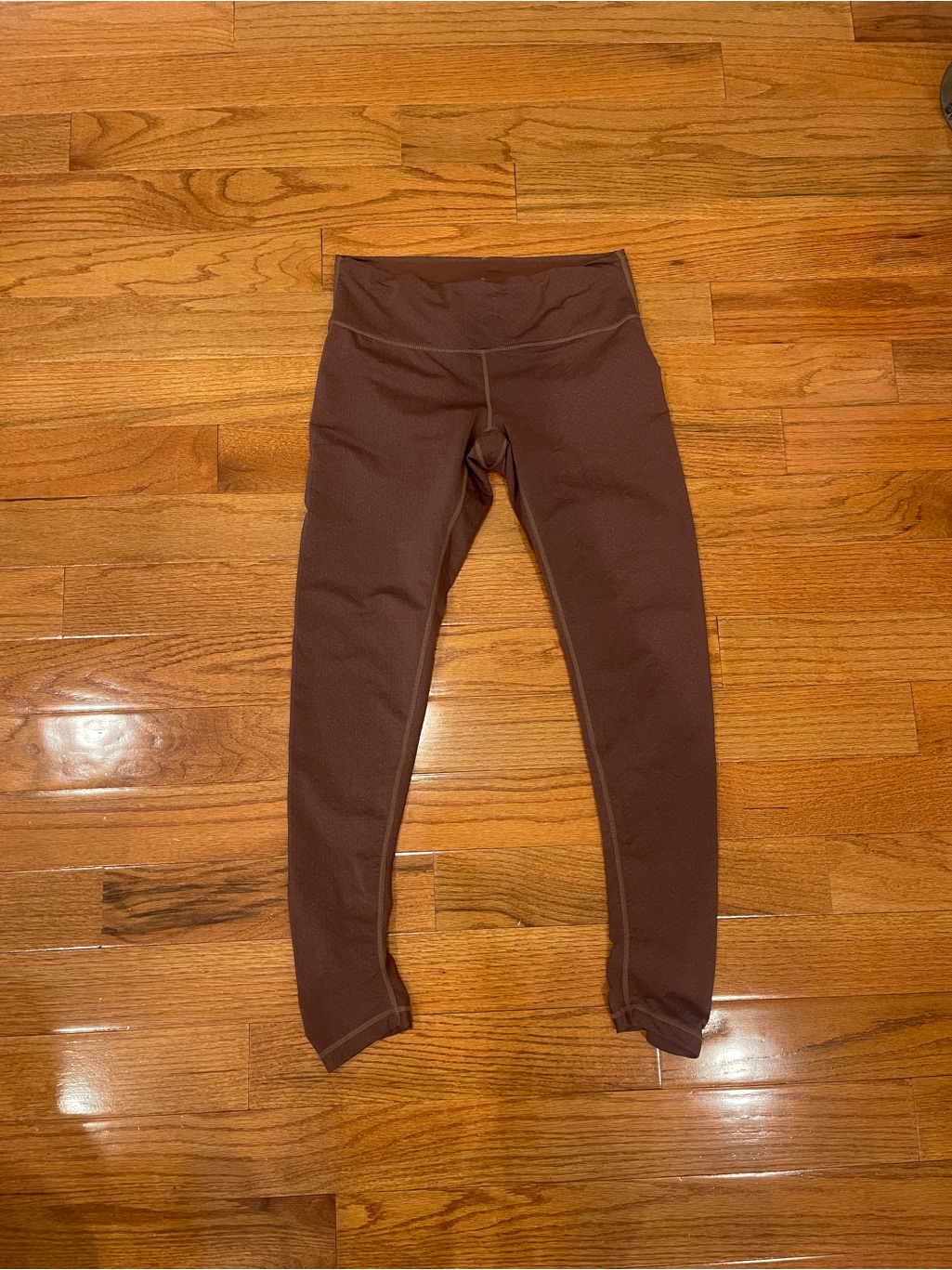 Prana Women's Brown Ankle Ruched Leggings Size Medium